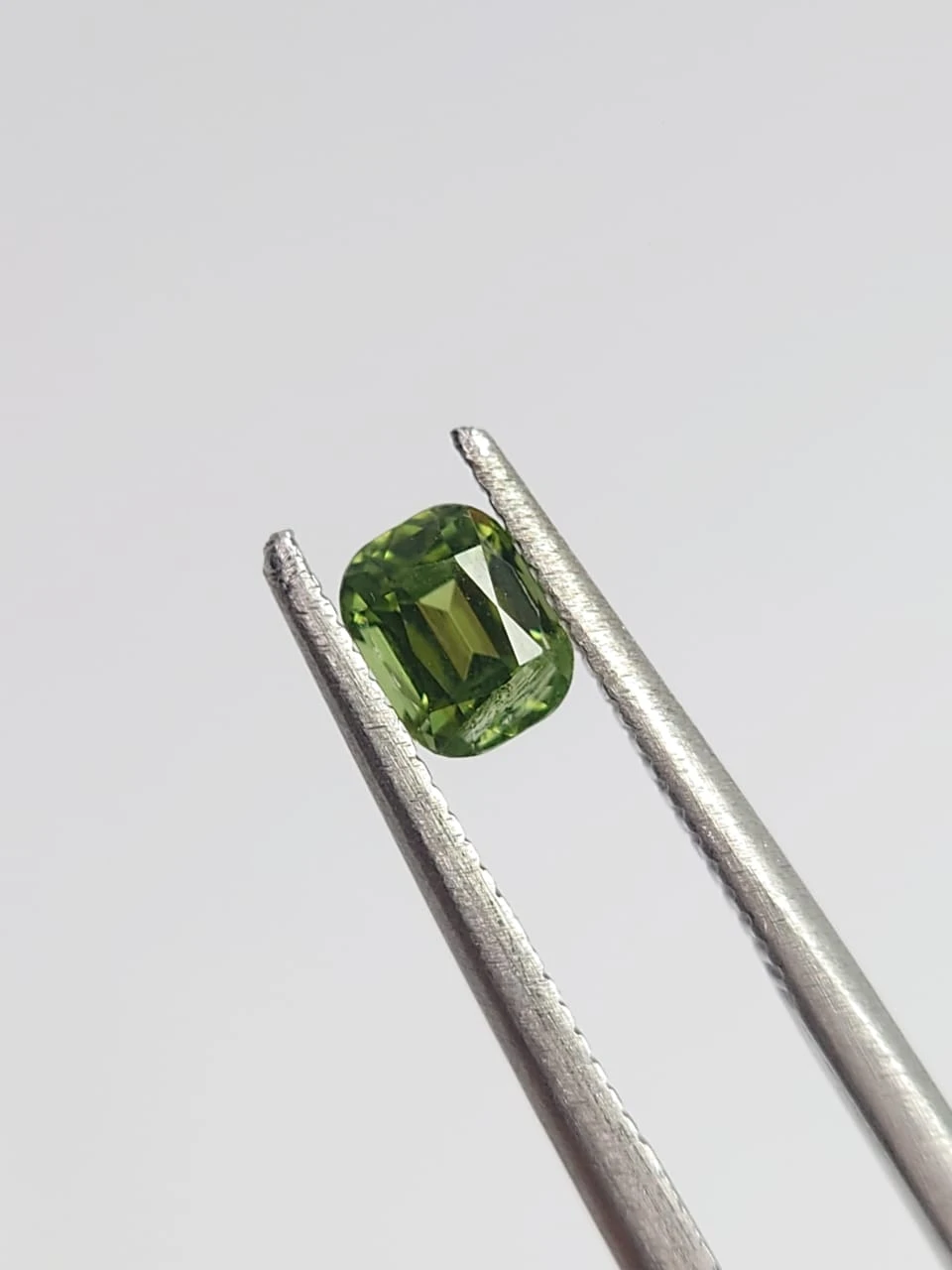 0.39ct Natural light Green Tourmaline Cushion Cut Loose Gemstone from Afghanistan