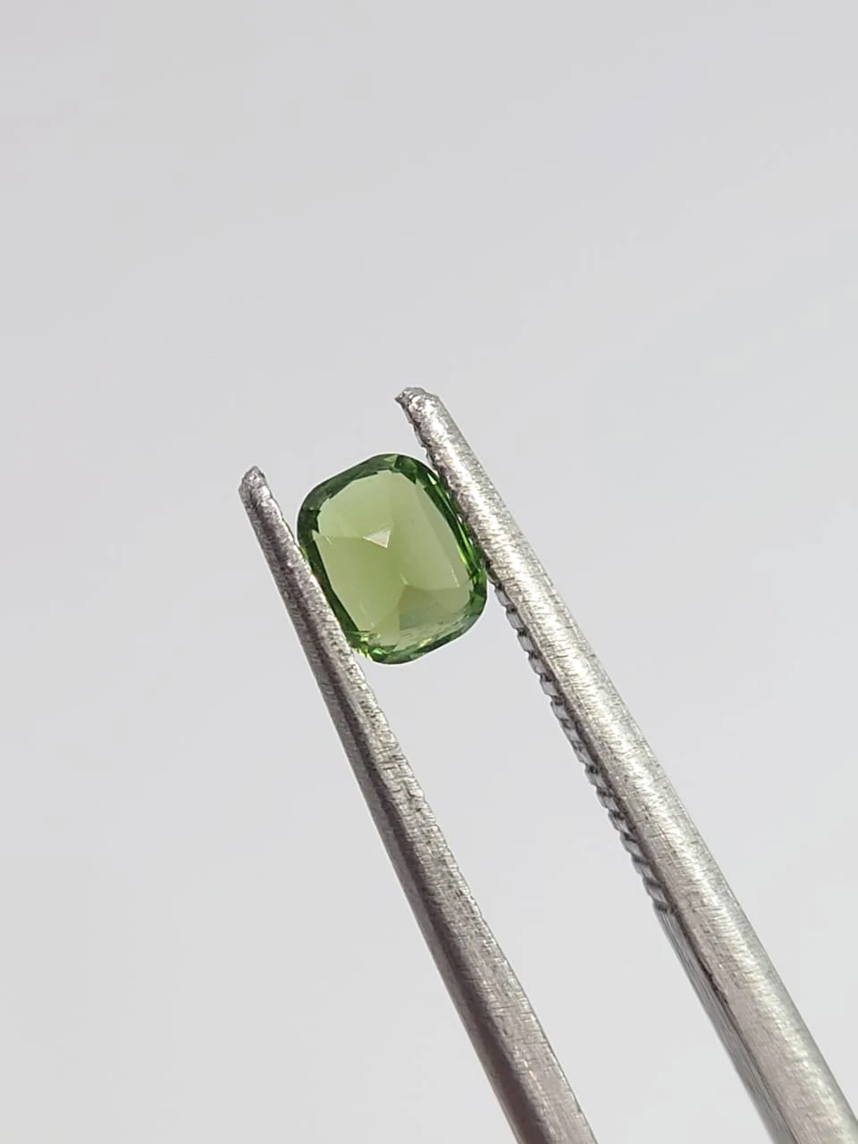 0.39ct Natural light Green Tourmaline Cushion Cut Loose Gemstone from Afghanistan