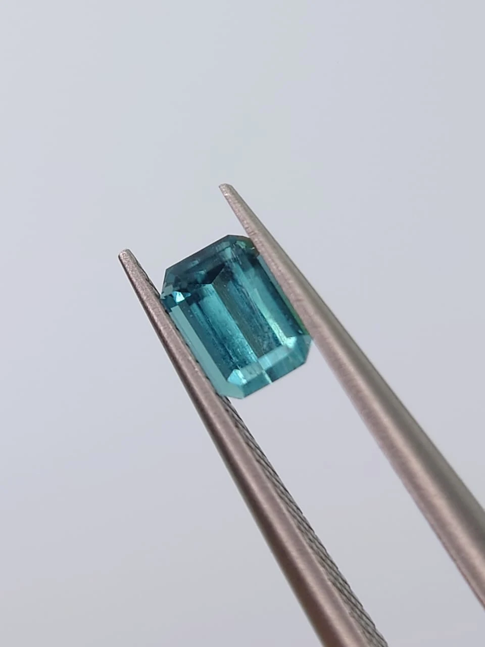 0.44ct Natural Lagoon Blue Tourmaline Emerald Cut Loose Gemstone from Afghanistan