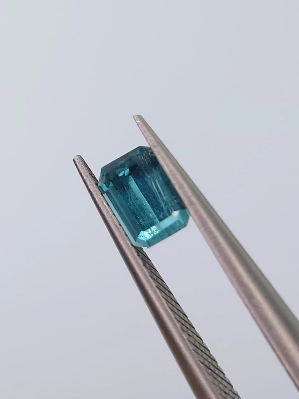 0.44ct Natural Lagoon Blue Tourmaline Emerald Cut Loose Gemstone from Afghanistan