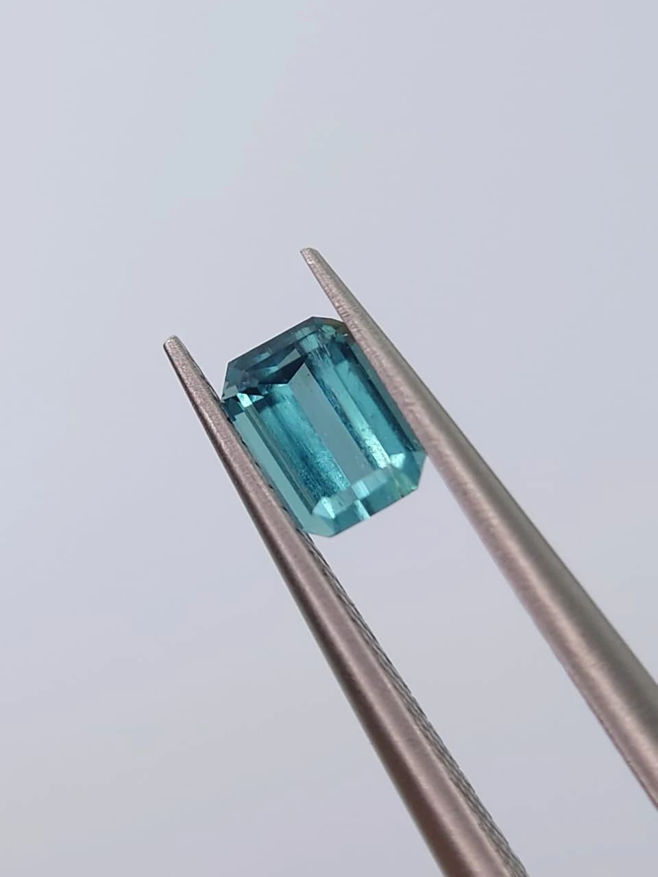 0.44ct Natural Lagoon Blue Tourmaline Emerald Cut Loose Gemstone from Afghanistan