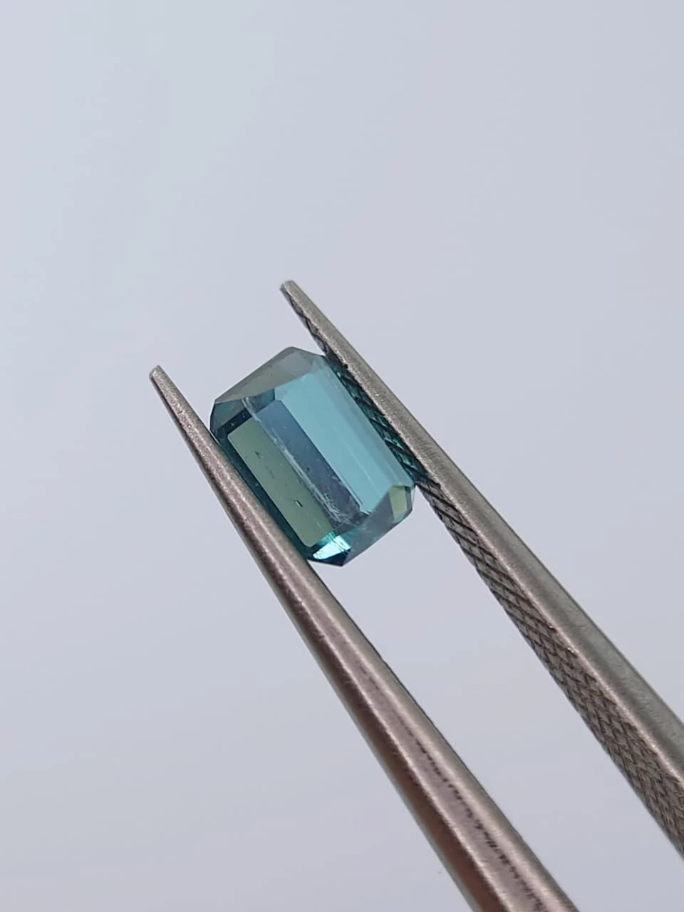 0.44ct Natural Lagoon Blue Tourmaline Emerald Cut Loose Gemstone from Afghanistan
