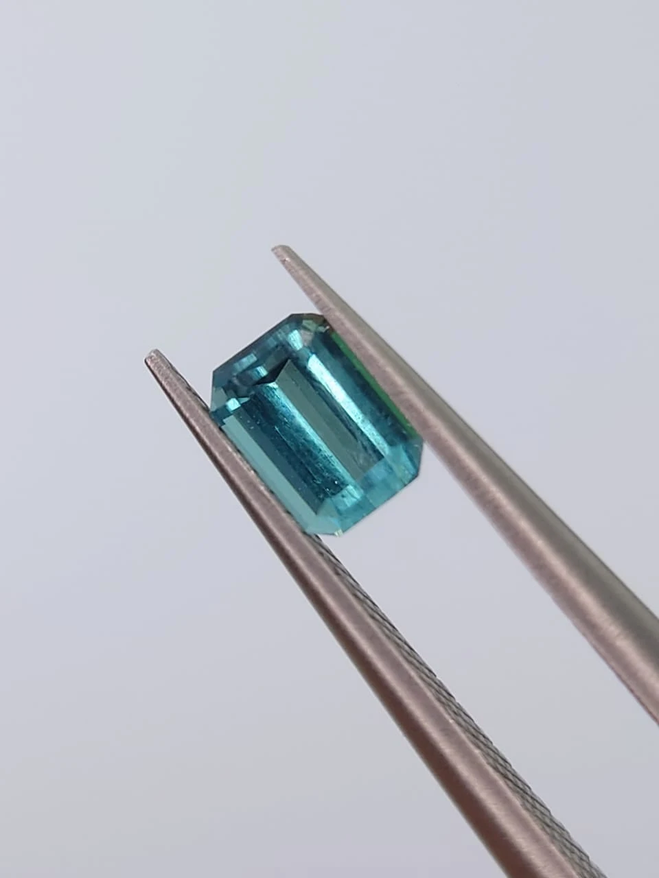 0.44ct Natural Lagoon Blue Tourmaline Emerald Cut Loose Gemstone from Afghanistan