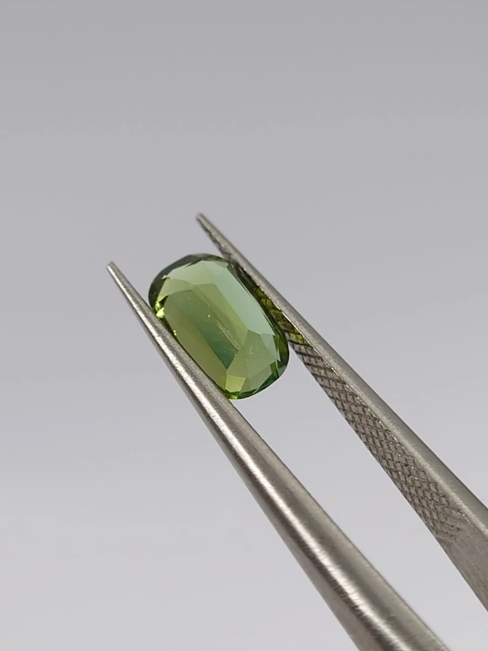 0.83ct Natural Light Green Tourmaline Long Cushion Cut Loose Gemstone from Afghanistan