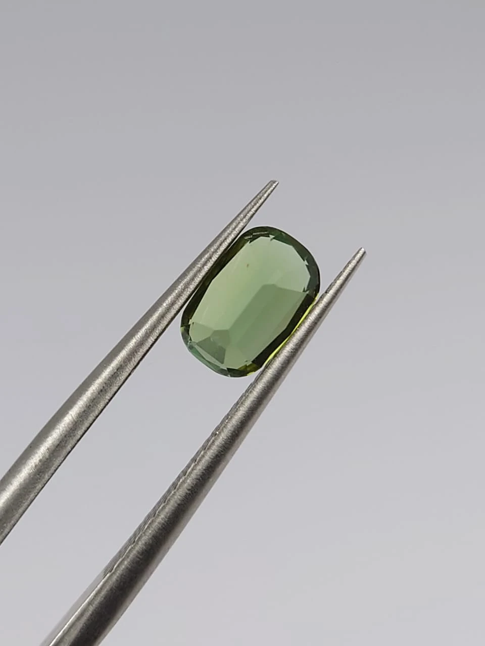 0.83ct Natural Light Green Tourmaline Long Cushion Cut Loose Gemstone from Afghanistan