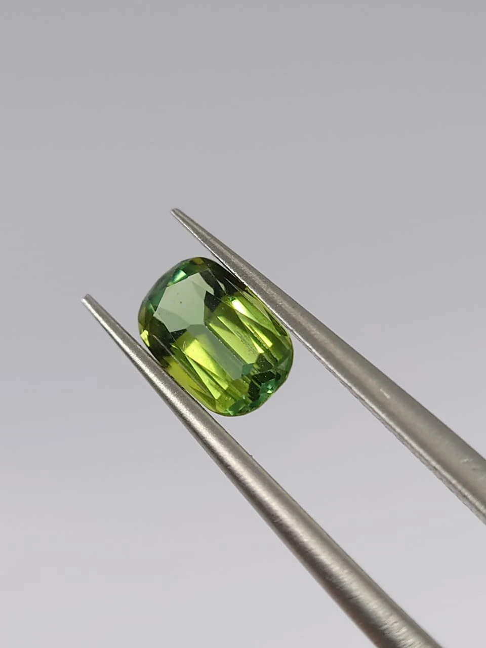 0.83ct Natural Light Green Tourmaline Long Cushion Cut Loose Gemstone from Afghanistan