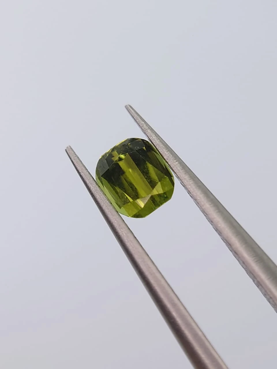 0.43ct Natural Green Tourmaline Cushion Cut Loose Gemstone from Afghanistan