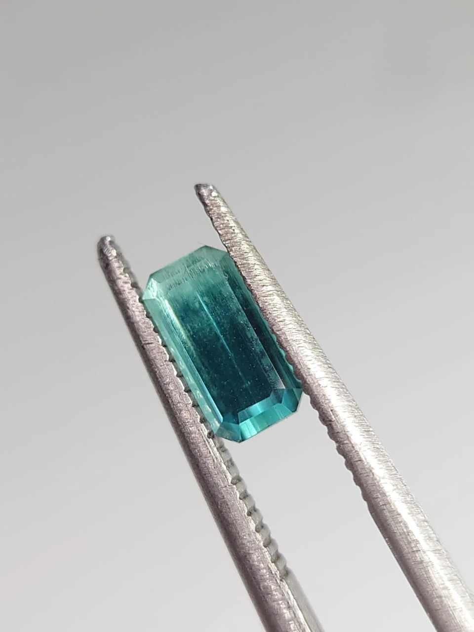 0.6ct Lagoon Blue Tourmaline Emerald Cut Gemstone from Afghanistan