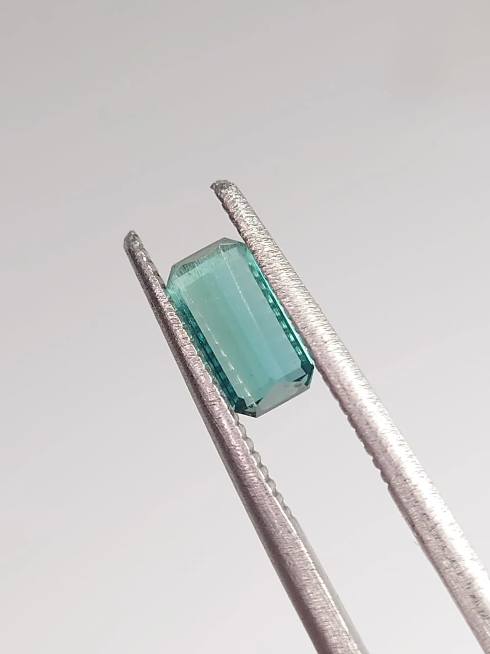 0.6ct Lagoon Blue Tourmaline Emerald Cut Gemstone from Afghanistan