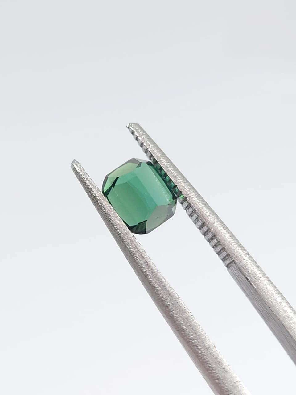 0.9ct Natural Green Tourmaline Cushion Cut Loose Gemstone from Afghanistan