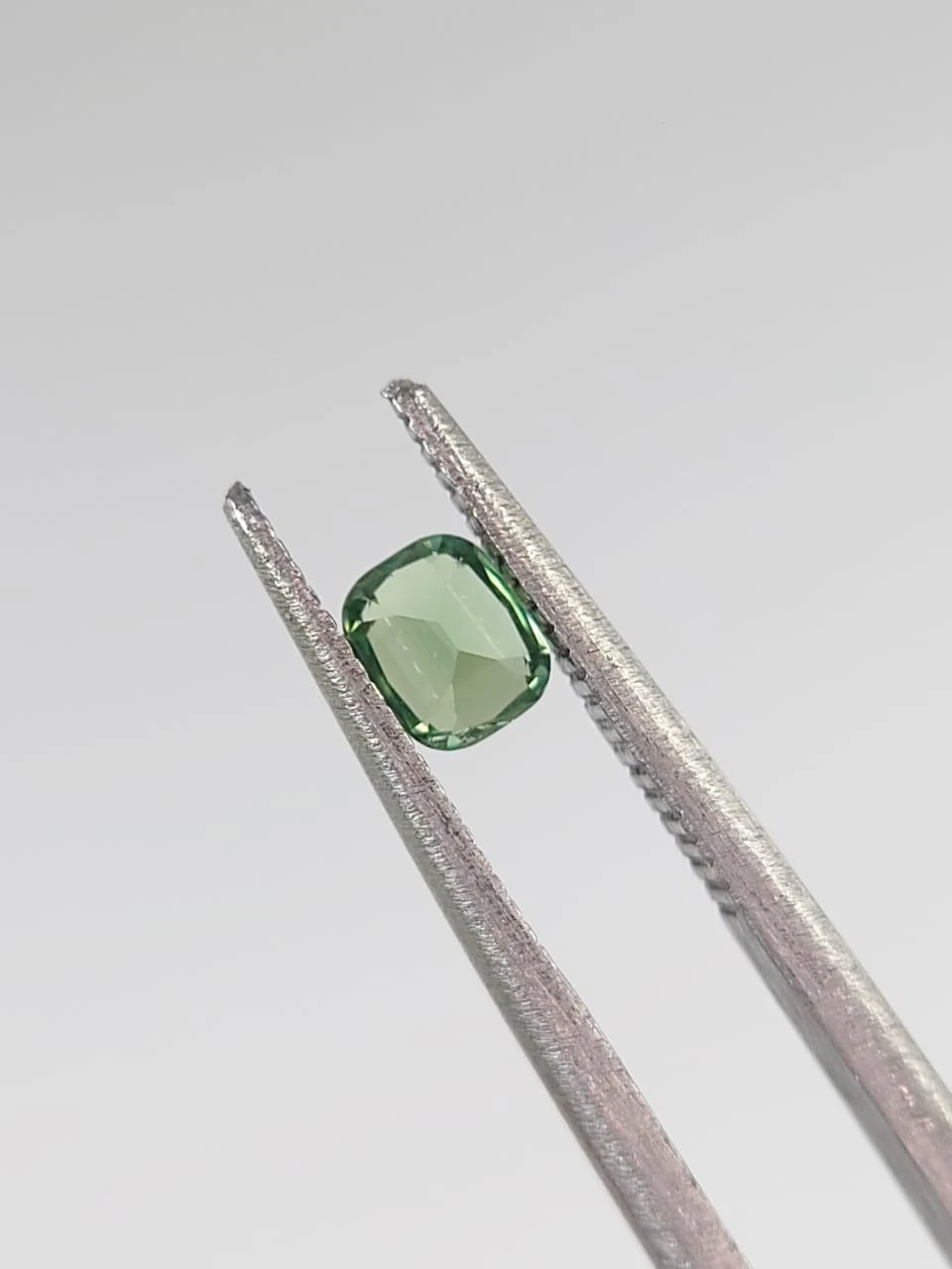 0.33ct Natural Green Tourmaline Cushion Cut Loose Gemstone from Afghanistan