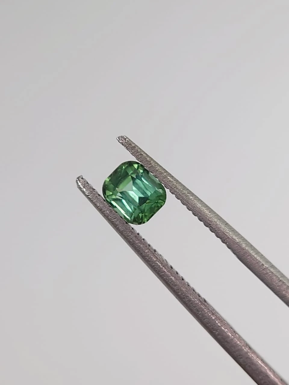 0.42ct Natural Green Tourmaline Cushion Cut Loose Gemstone from Afghanistan
