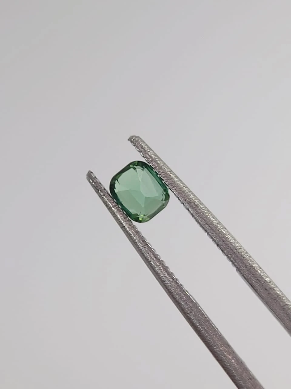 0.42ct Natural Green Tourmaline Cushion Cut Loose Gemstone from Afghanistan