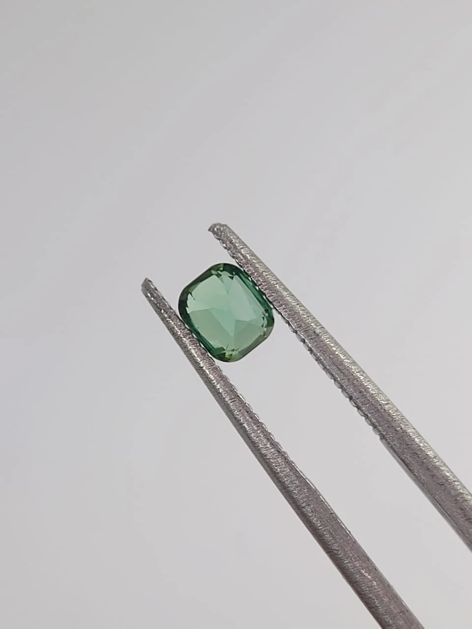 0.42ct Natural Green Tourmaline Cushion Cut Loose Gemstone from Afghanistan