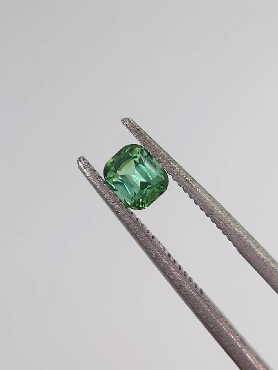 0.42ct Natural Green Tourmaline Cushion Cut Loose Gemstone from Afghanistan