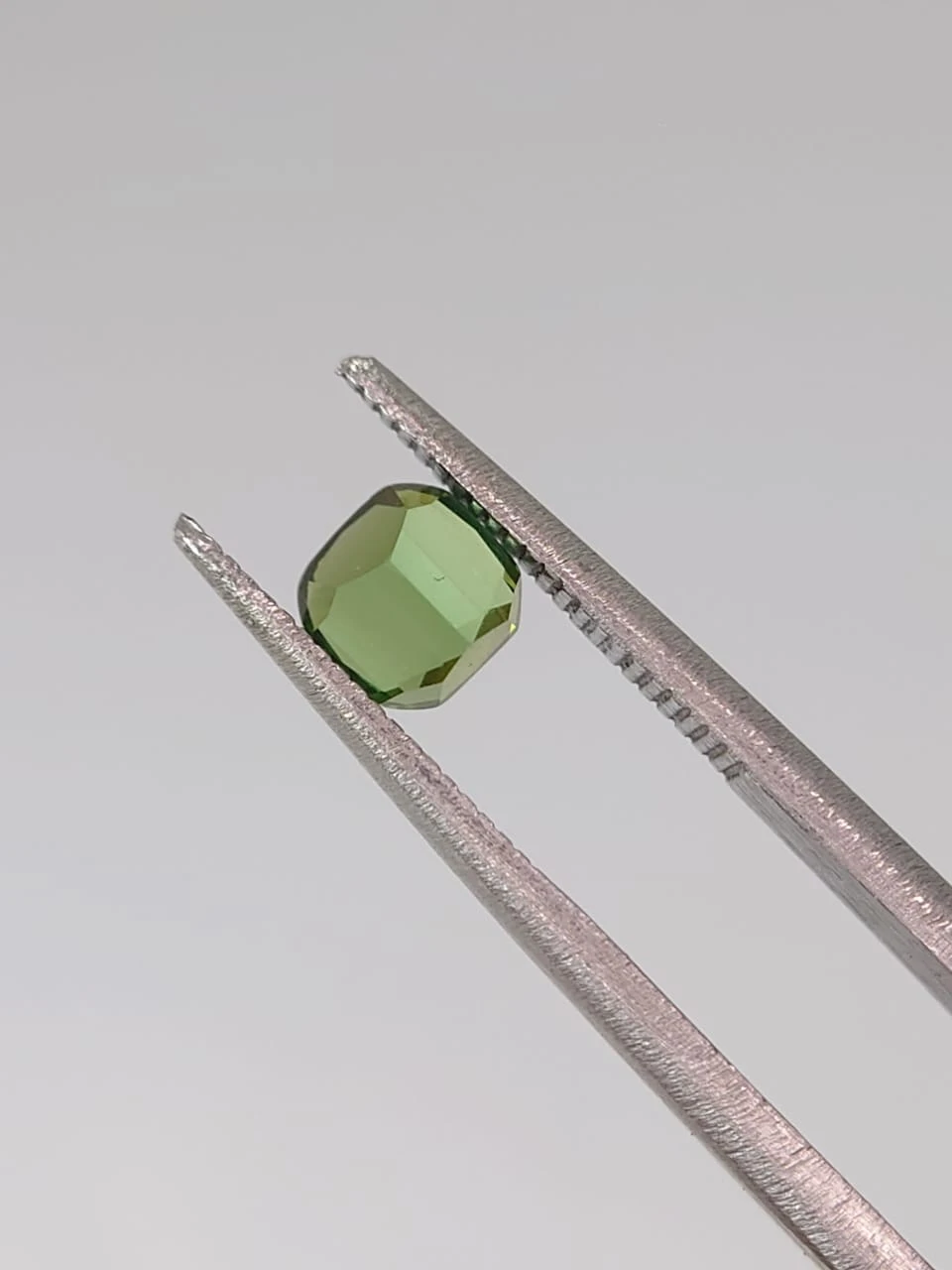 0.72ct Natural Green Tourmaline Cushion Cut Loose Gemstone from Afghanistan