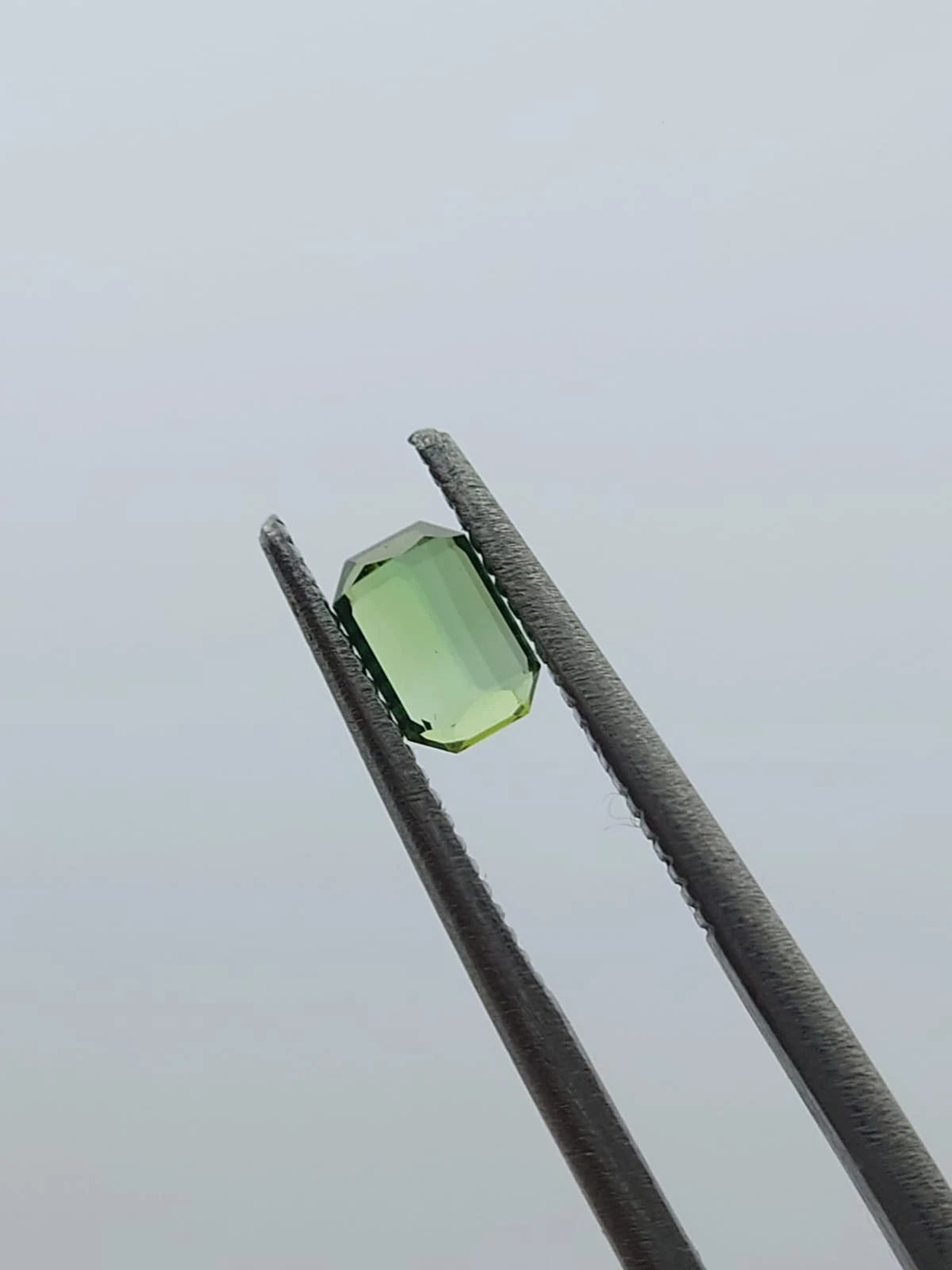 0.59ct Natural Green Tourmaline Emerald Cut Loose Gemstone from Afghanistan