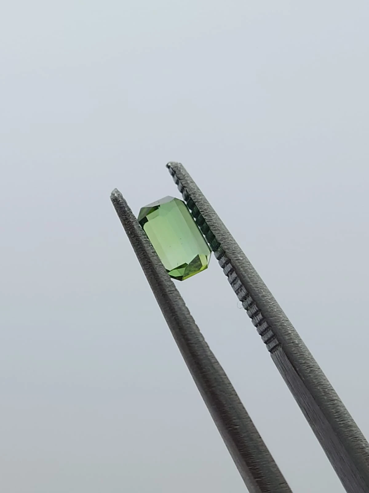 0.59ct Natural Green Tourmaline Emerald Cut Loose Gemstone from Afghanistan