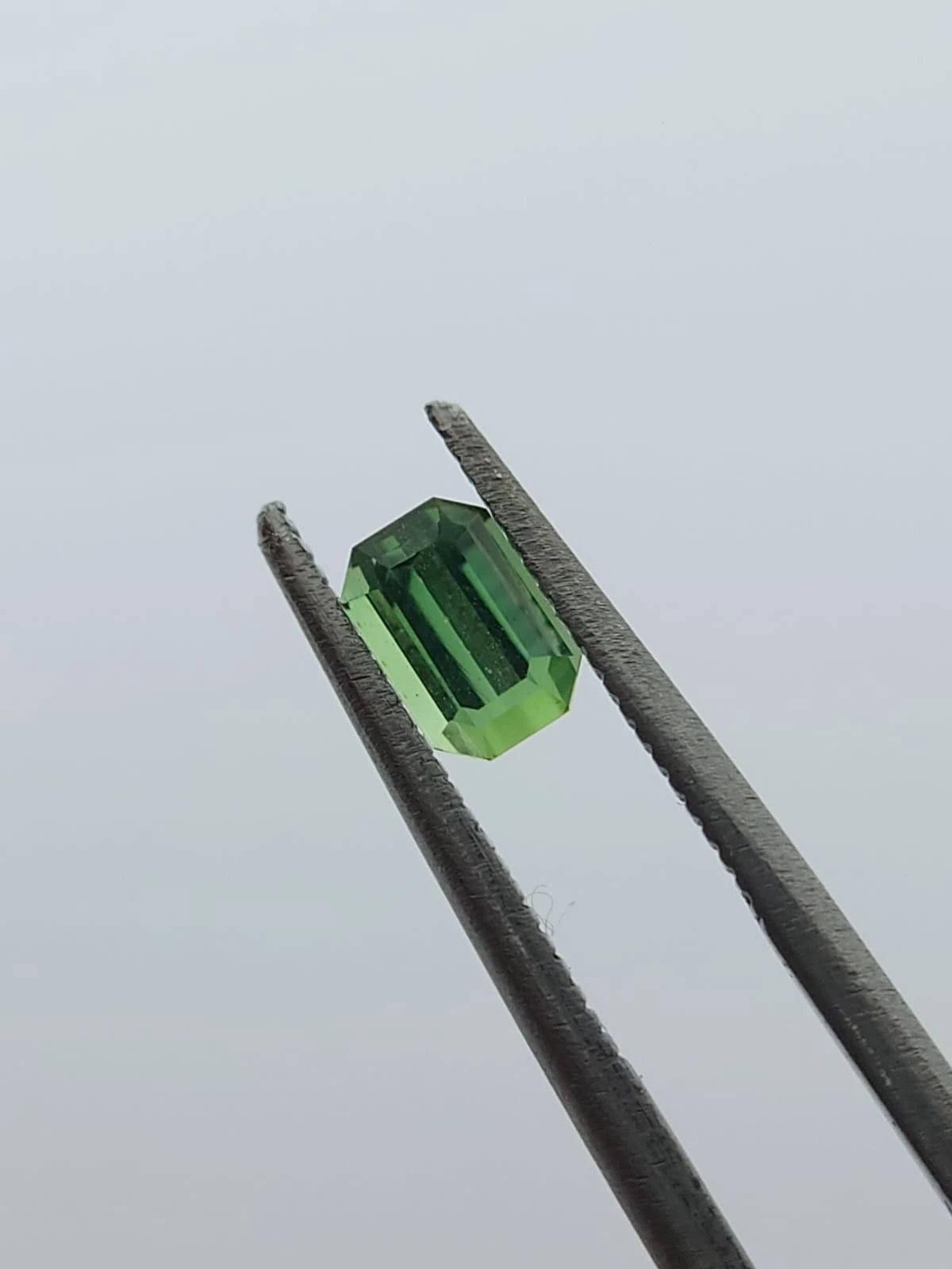 0.59ct Natural Green Tourmaline Emerald Cut Loose Gemstone from Afghanistan