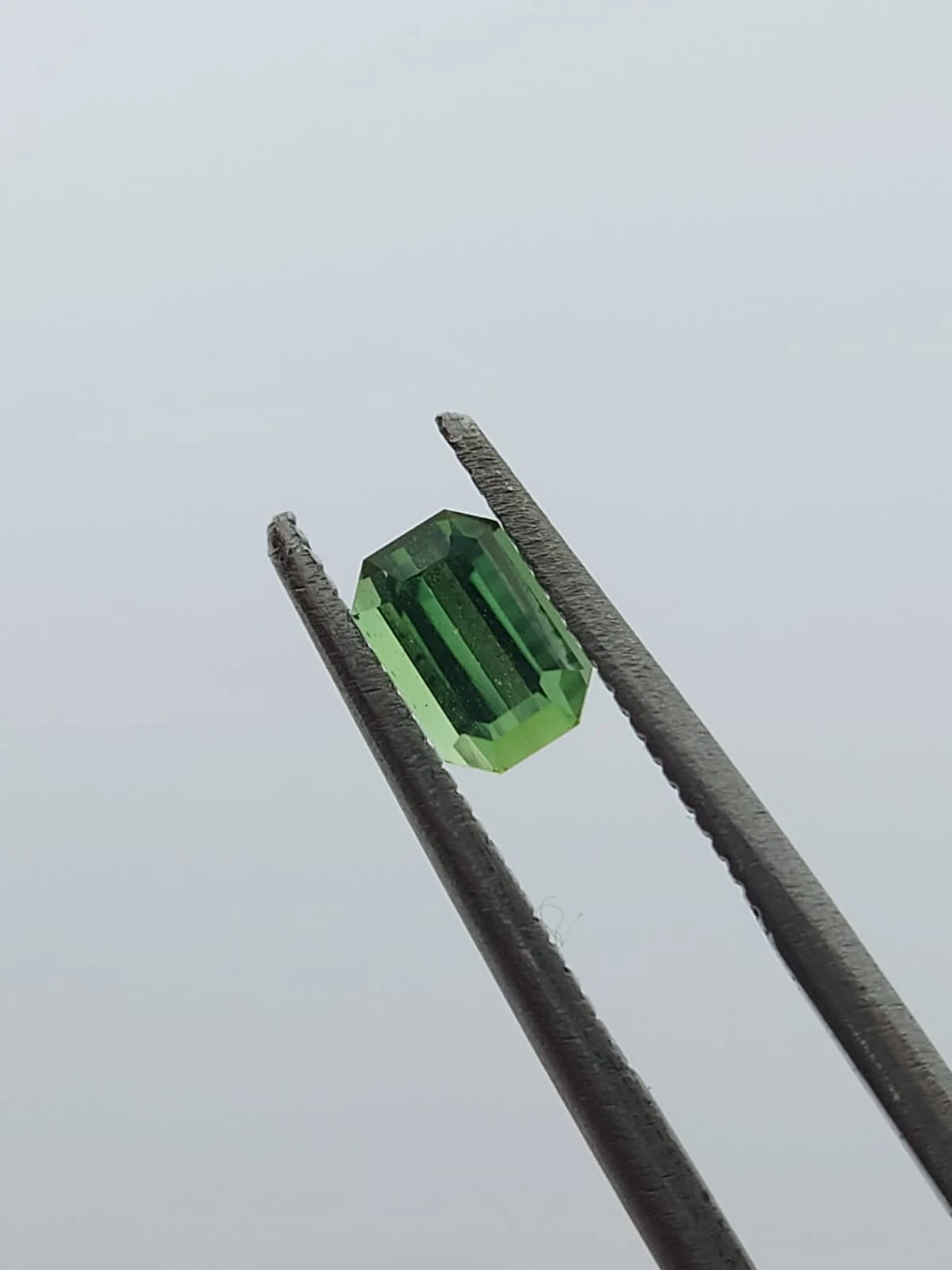 0.59ct Natural Green Tourmaline Emerald Cut Loose Gemstone from Afghanistan