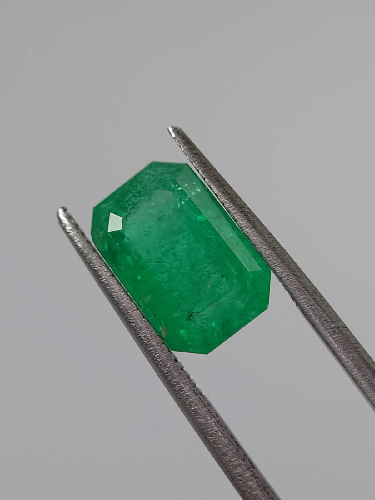 3.77ct Natural Emerald Octagon Cut Loose Gemstone From Panjshir Afghanistan