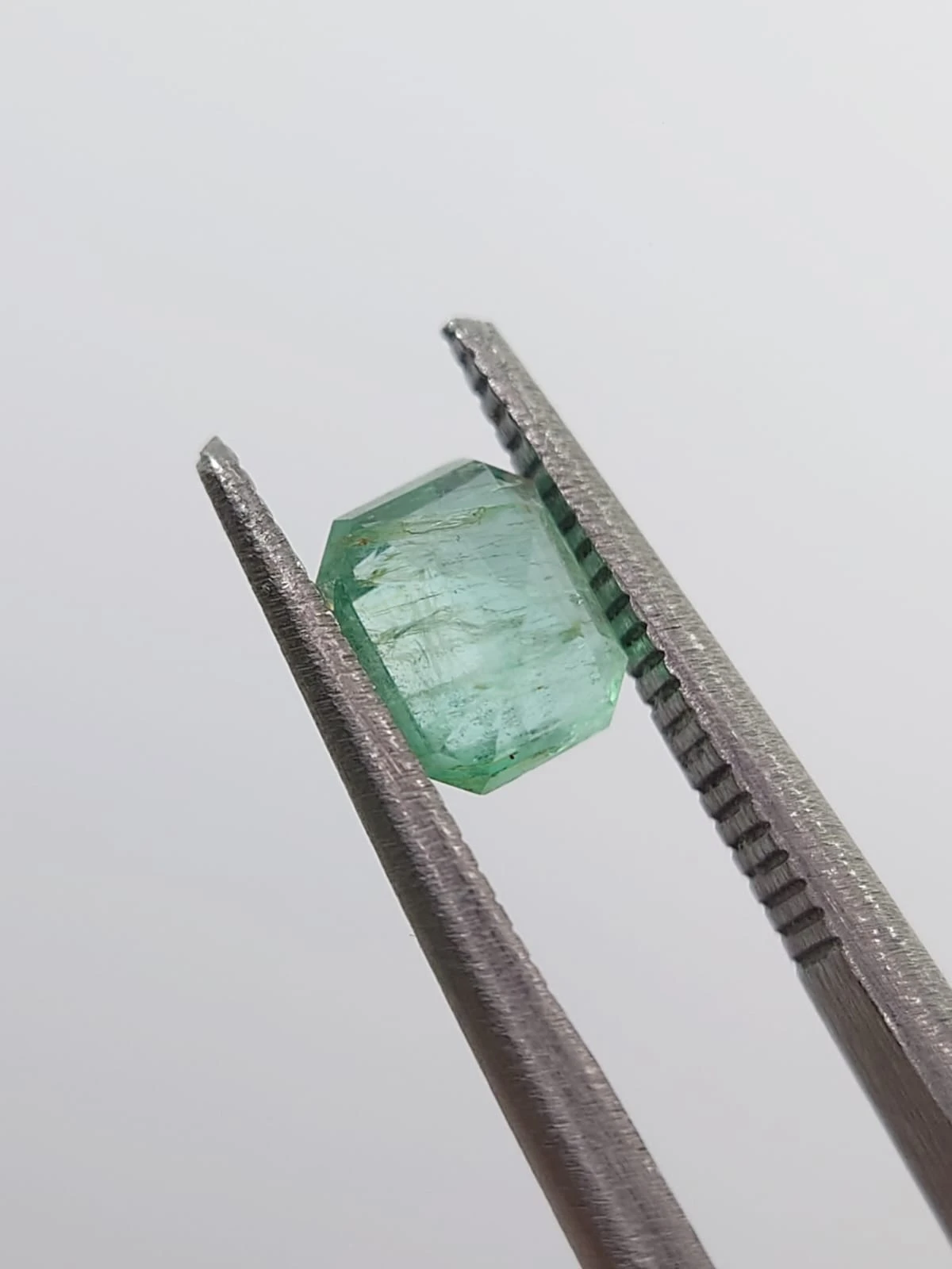 0.75ct Natural Emerald Octagon Shape Loose Gemstone from Panjshir Afghanistan