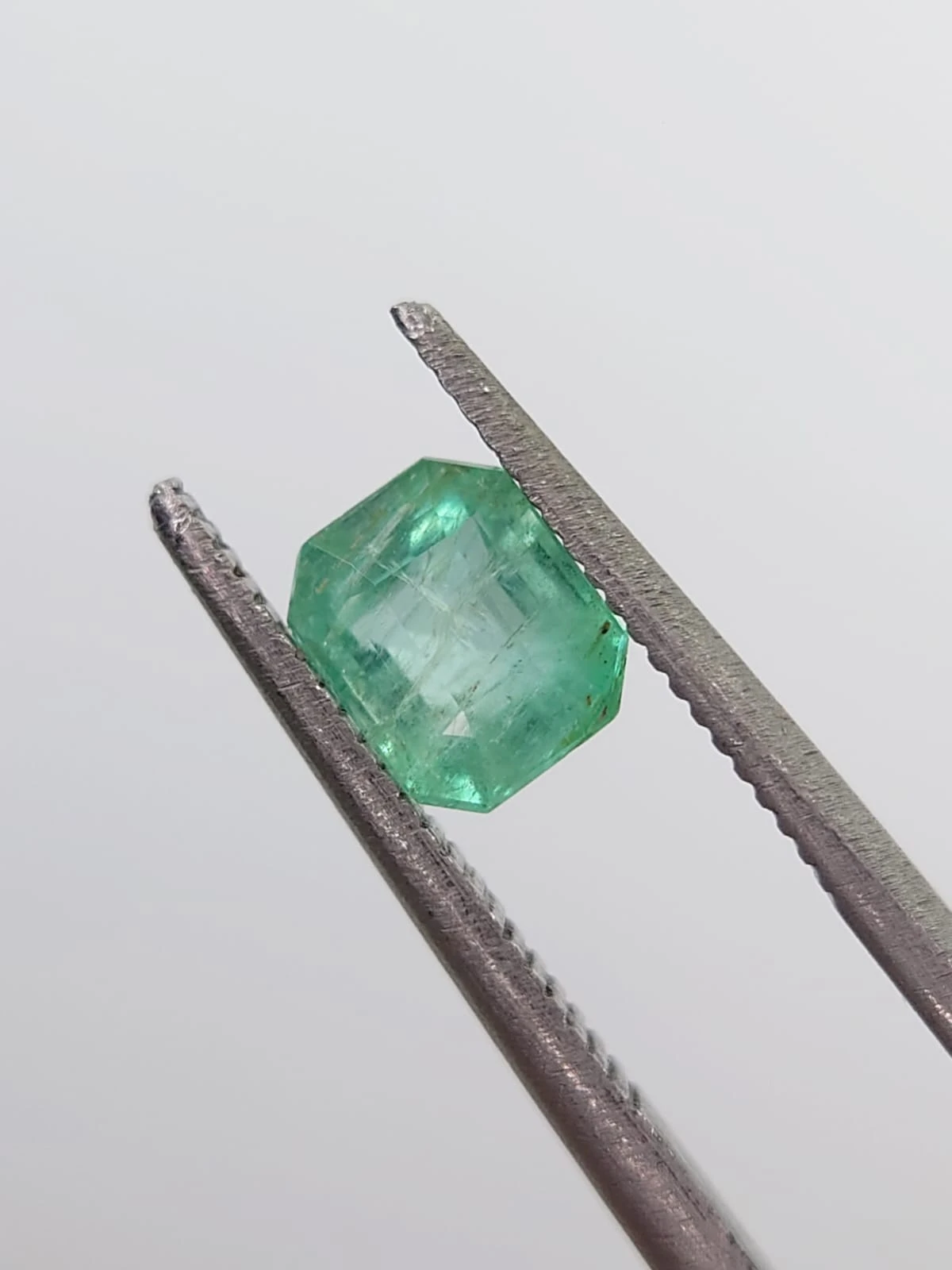 0.75ct Natural Emerald Octagon Shape Loose Gemstone from Panjshir Afghanistan
