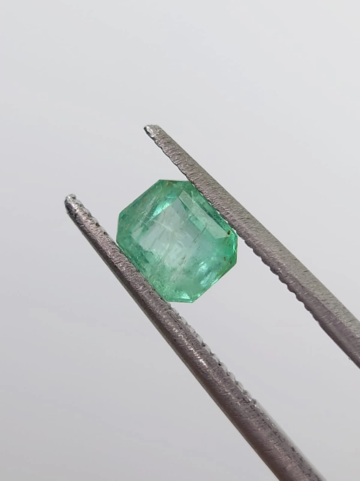 0.75ct Natural Emerald Octagon Shape Loose Gemstone from Panjshir Afghanistan