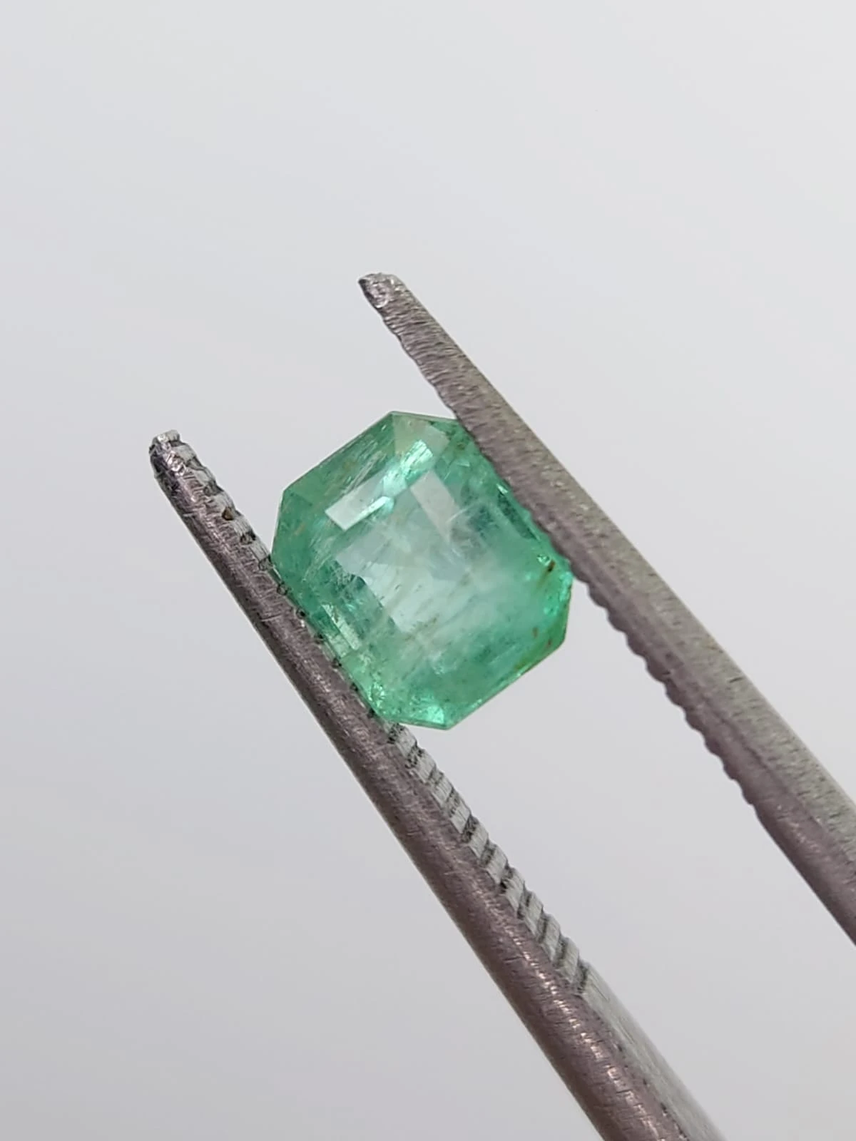 0.75ct Natural Emerald Octagon Shape Loose Gemstone from Panjshir Afghanistan