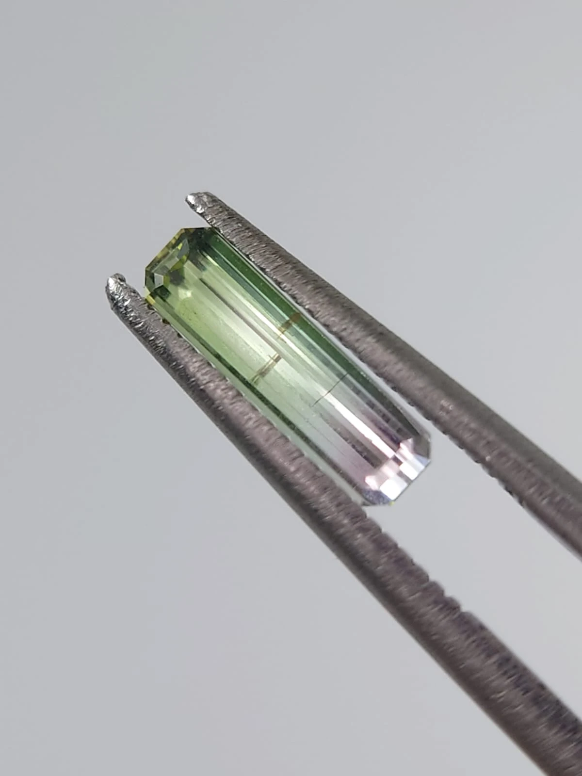 0.52ct Natural Bicolor Greenish Pink Tourmaline From Afghanistan