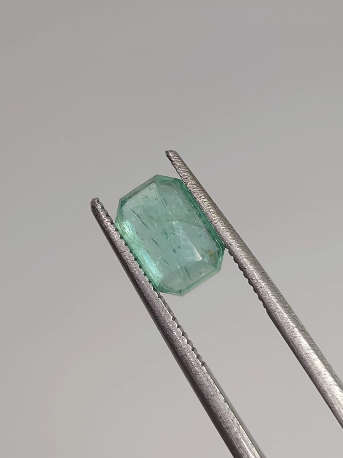 1.42ct Natural Bluish Green Emerald Loose Gemstone From Panjshir Afghanistan