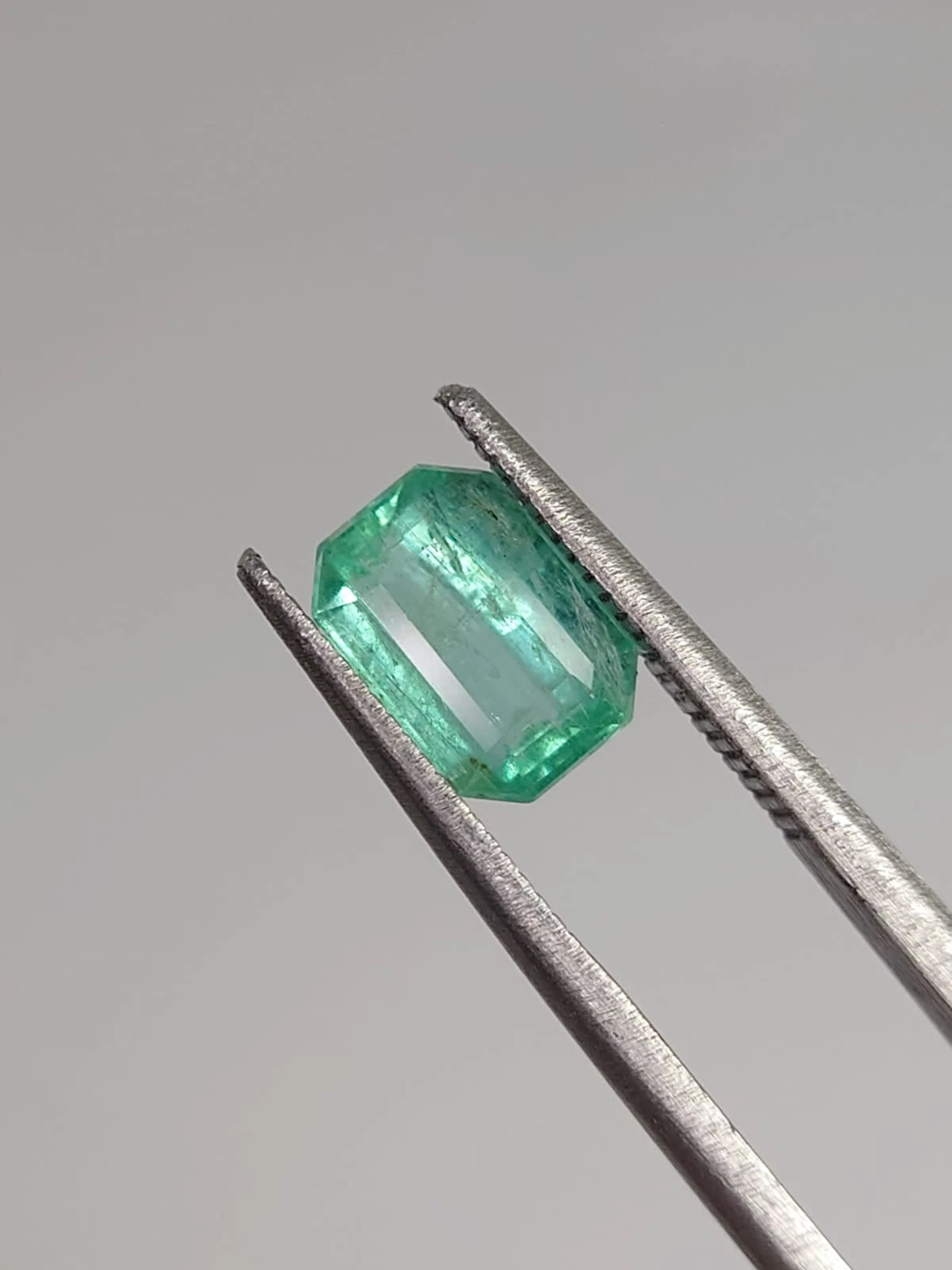 1.42ct Natural Bluish Green Emerald Loose Gemstone From Panjshir Afghanistan