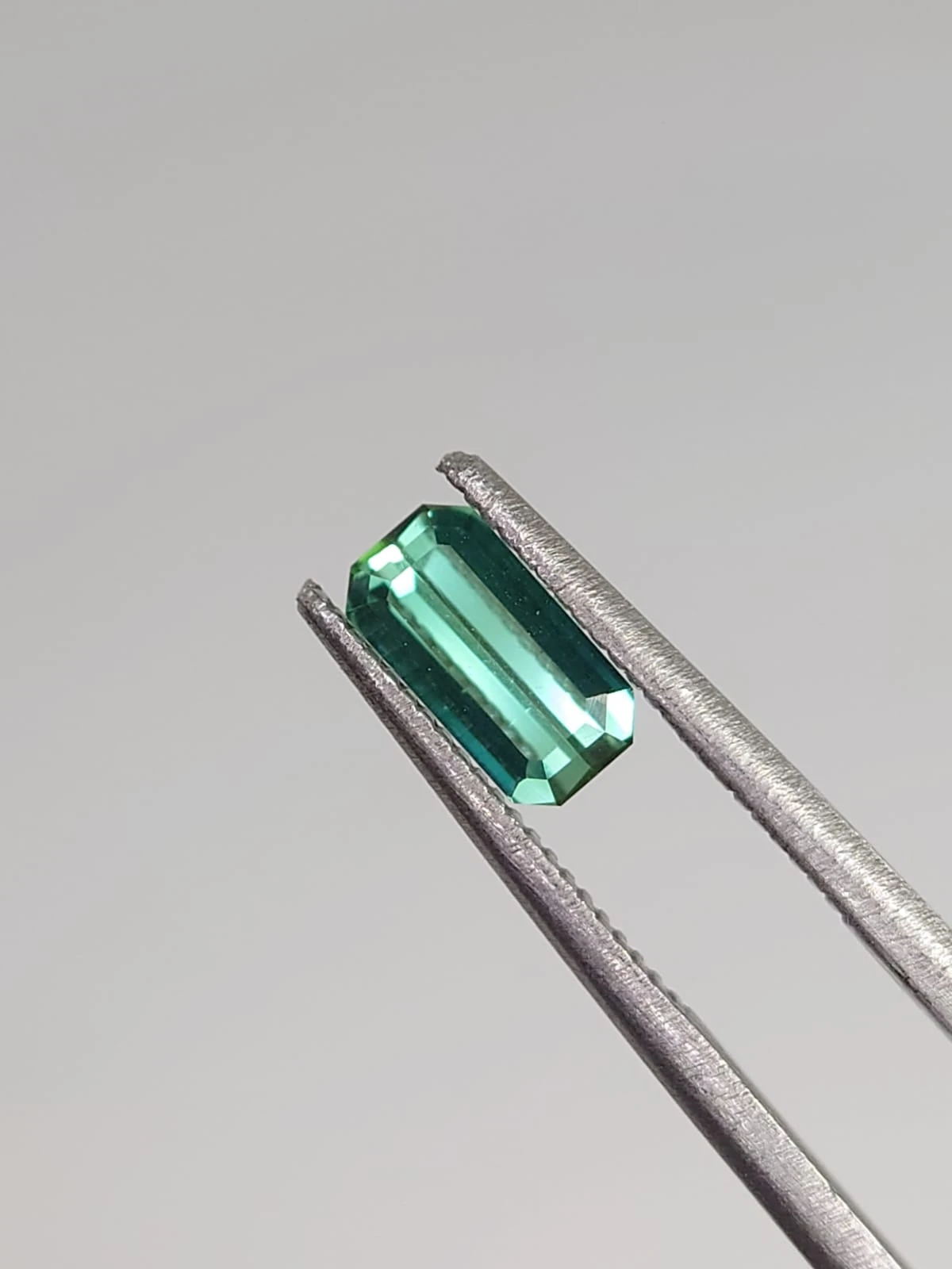 0.48ct Natural Green Tourmaline Emerald Shape Loose Gemstone from Afghanistan