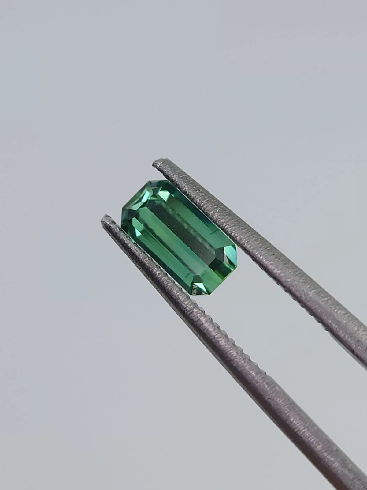 0.48ct Natural Green Tourmaline Emerald Shape Loose Gemstone from Afghanistan
