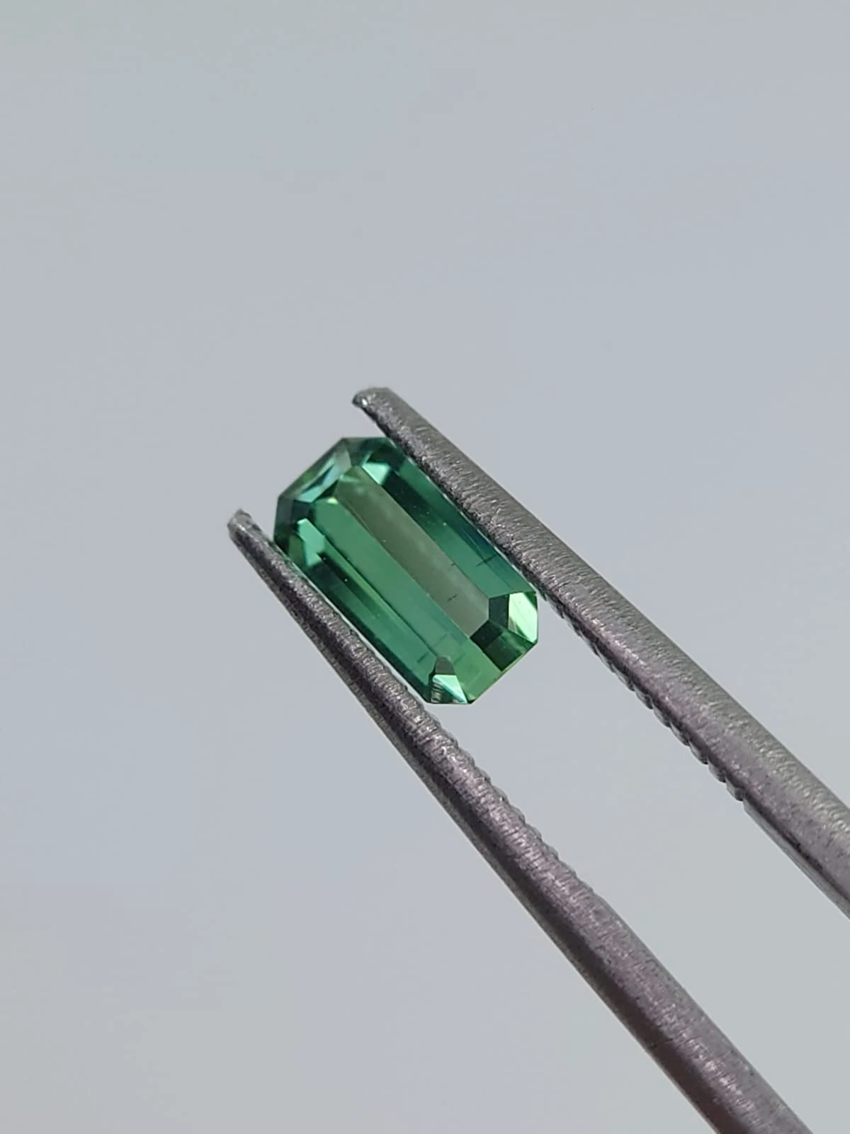 0.48ct Natural Green Tourmaline Emerald Shape Loose Gemstone from Afghanistan