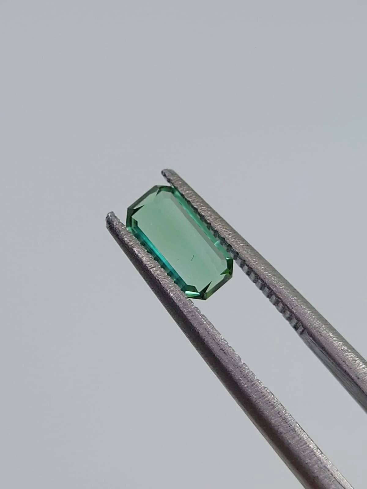 0.48ct Natural Green Tourmaline Emerald Shape Loose Gemstone from Afghanistan