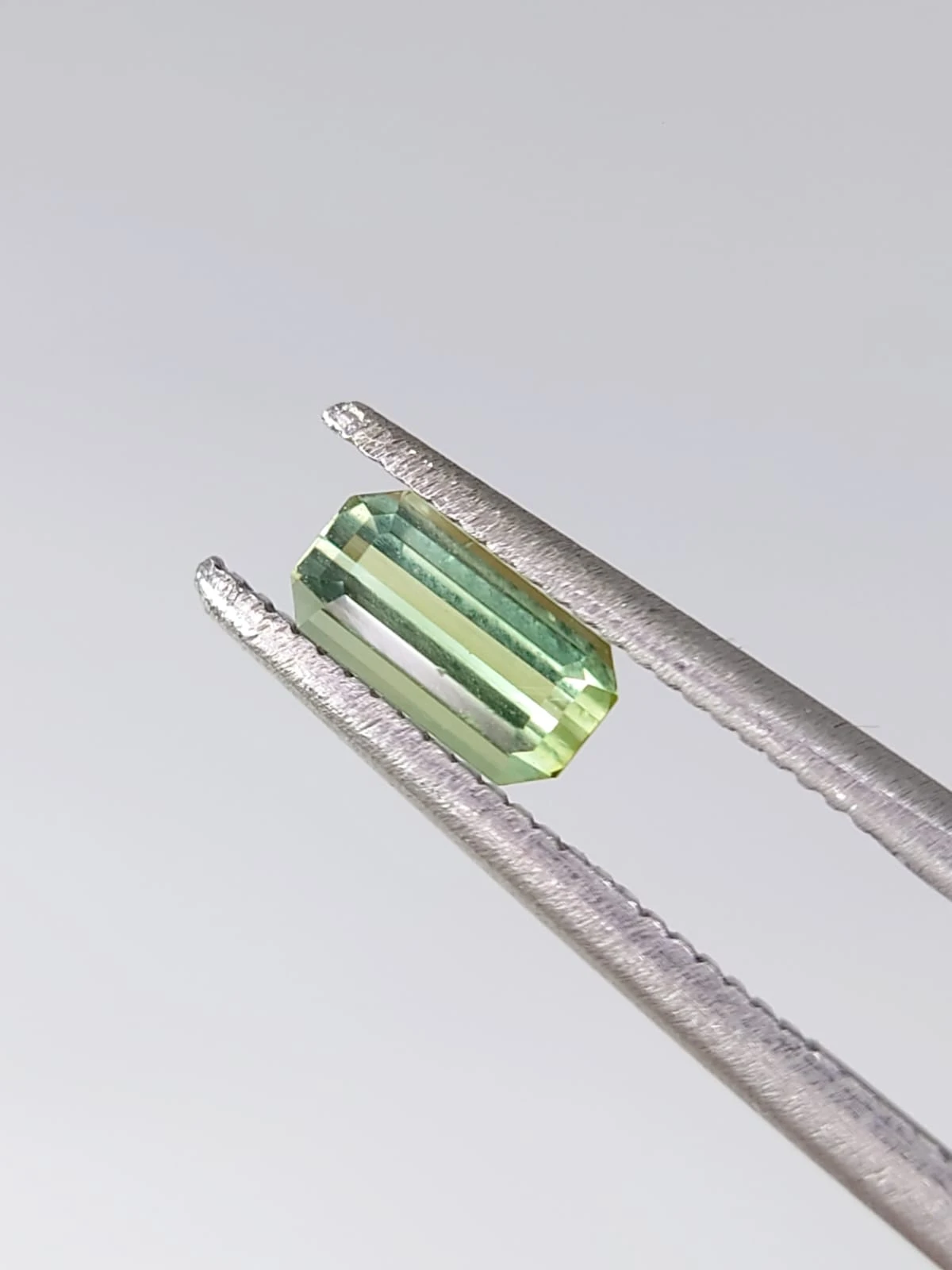 0.42ct Natural Greenish Grey Tourmaline Emerald cut loose Gemstone From Afghanistan