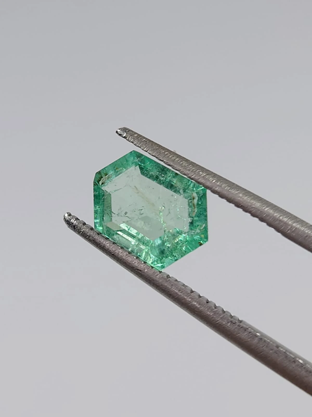 1.04ct Natural  Emerald Hexagon Cut Loose Gemstone From Panjshir Afghanistan