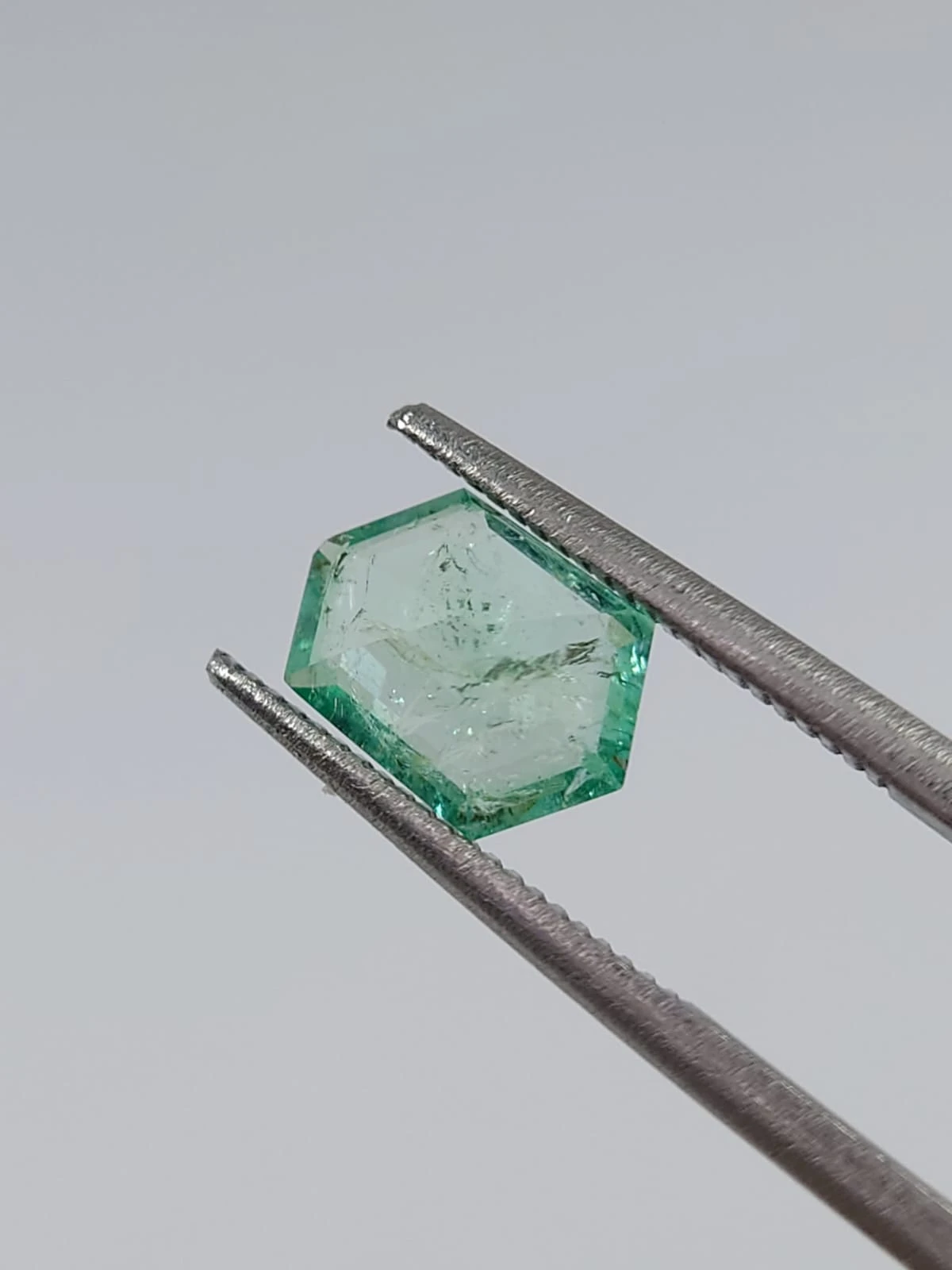 1.04ct Natural  Emerald Hexagon Cut Loose Gemstone From Panjshir Afghanistan