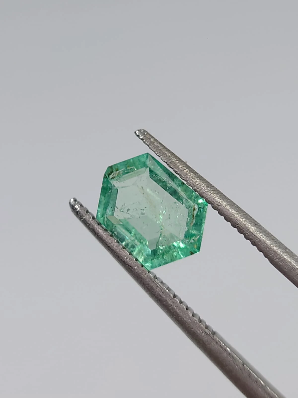 1.04ct Natural  Emerald Hexagon Cut Loose Gemstone From Panjshir Afghanistan