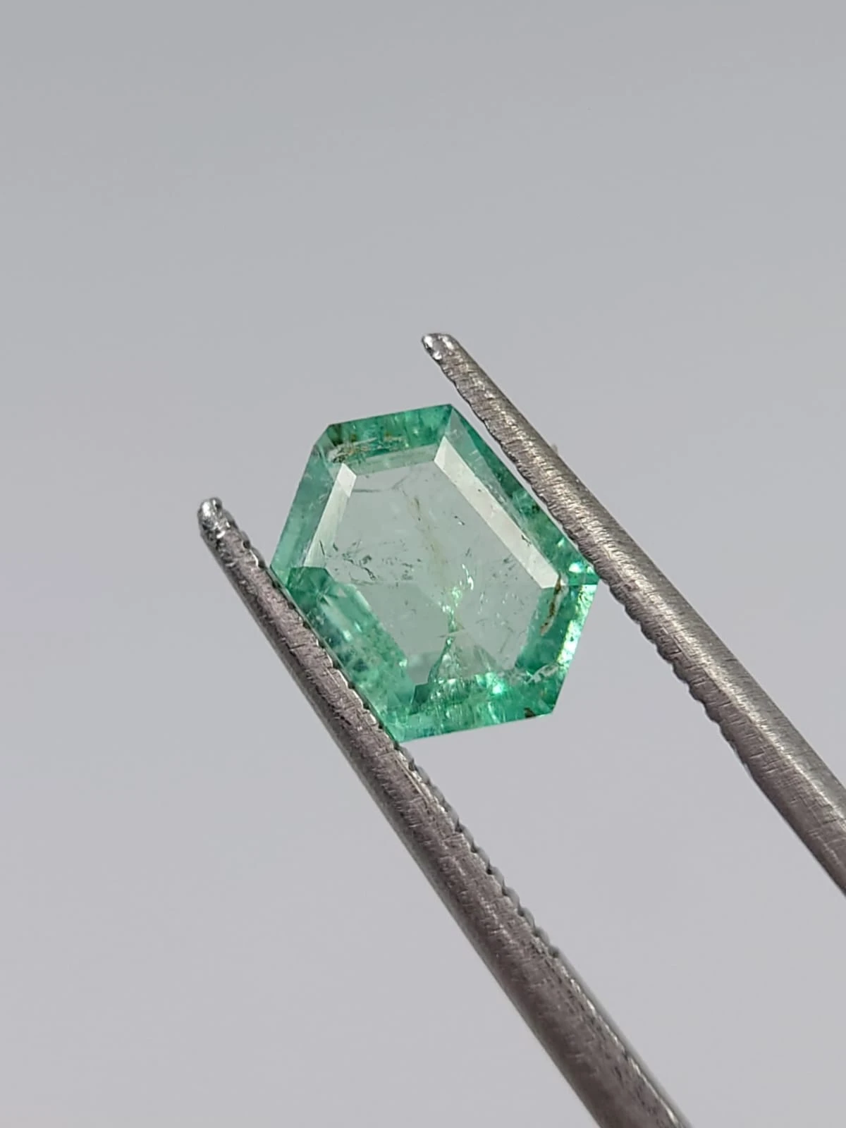 1.04ct Natural  Emerald Hexagon Cut Loose Gemstone From Panjshir Afghanistan