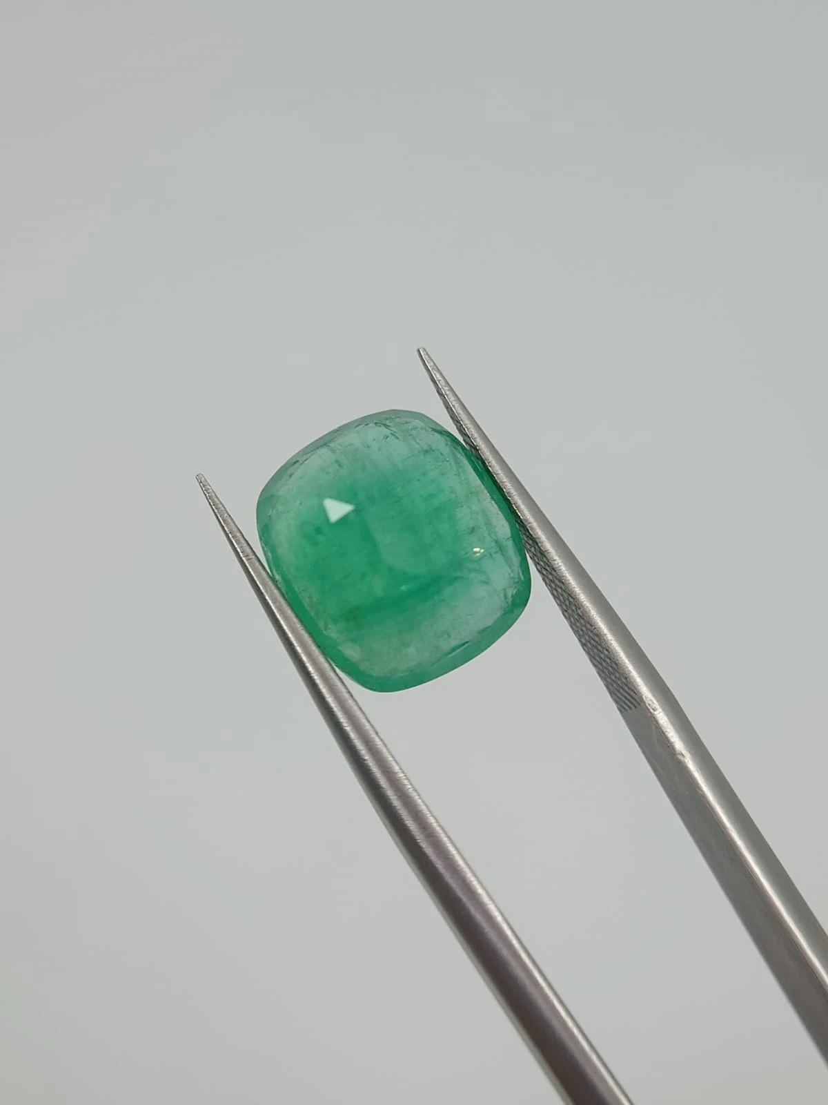 5.65ct Natural Emerald Modified Cushion Cut Loose Gemstone From Panjshir Afghanistan