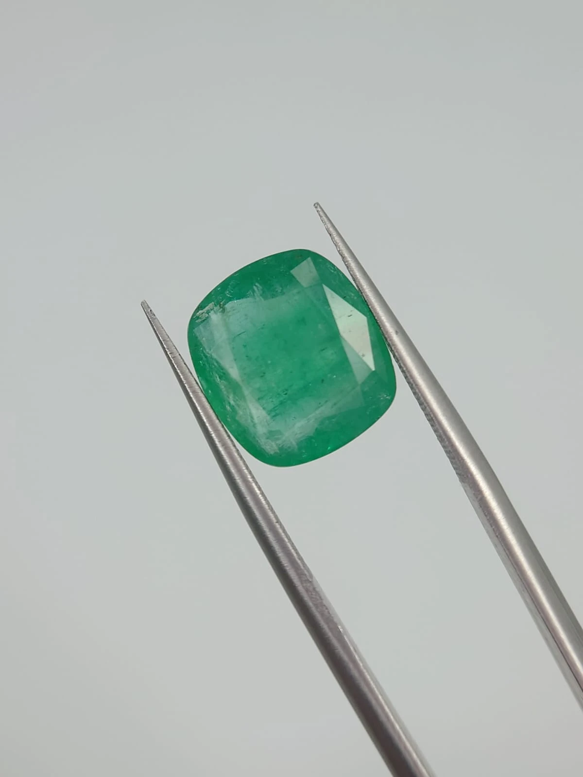 5.65ct Natural Emerald Modified Cushion Cut Loose Gemstone From Panjshir Afghanistan