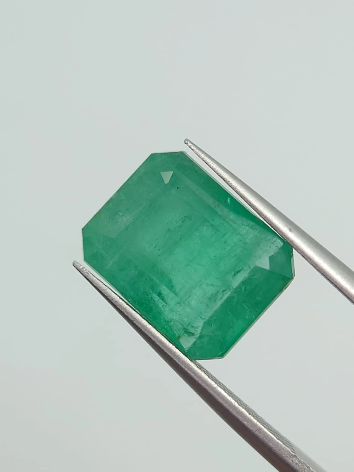 8.39ct Natural Emerald Rectangular cut Loose Gemstone From Panjshir Afghanistan