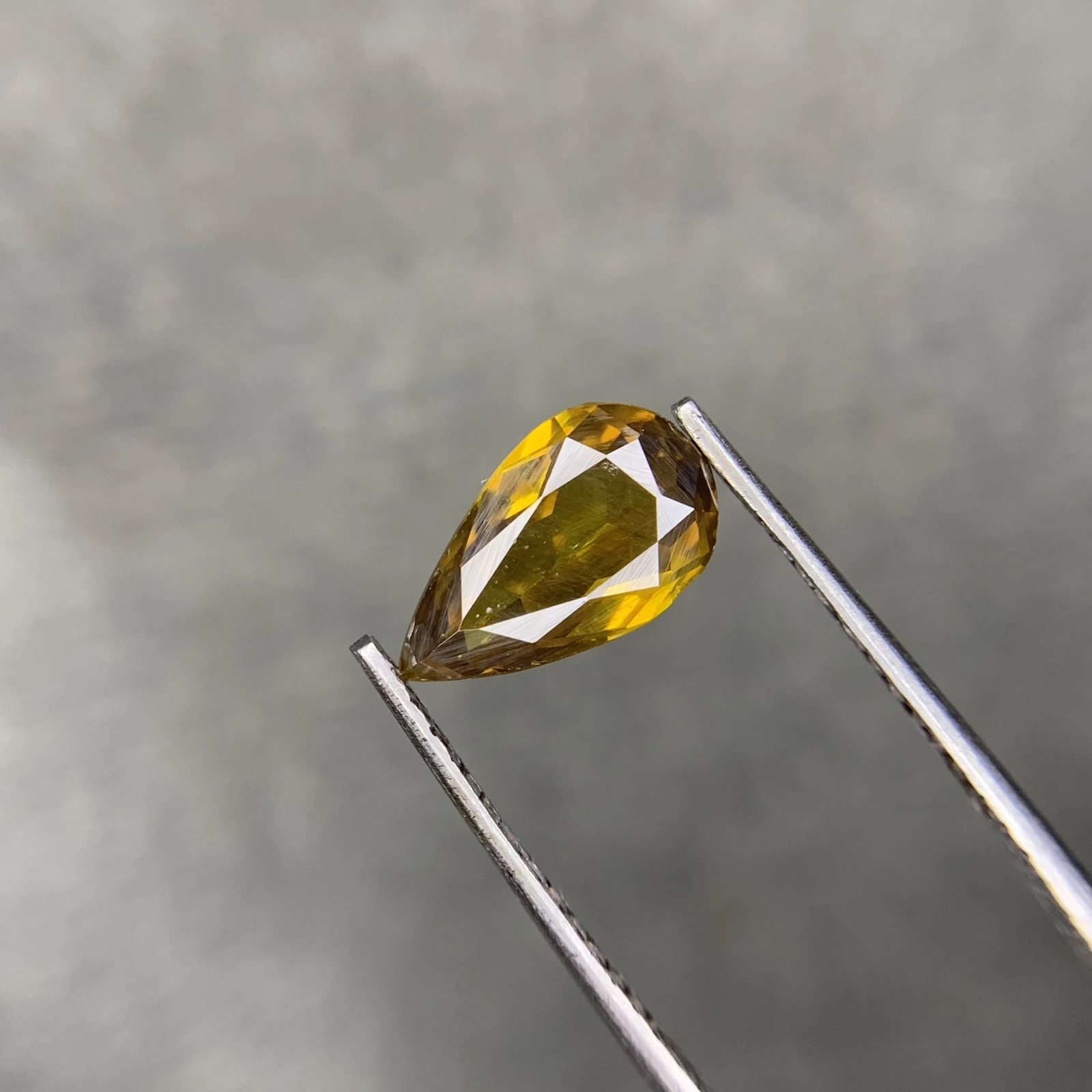 1.50ct Natural Sphalerite loose gemstone pear cut from Afghanistan