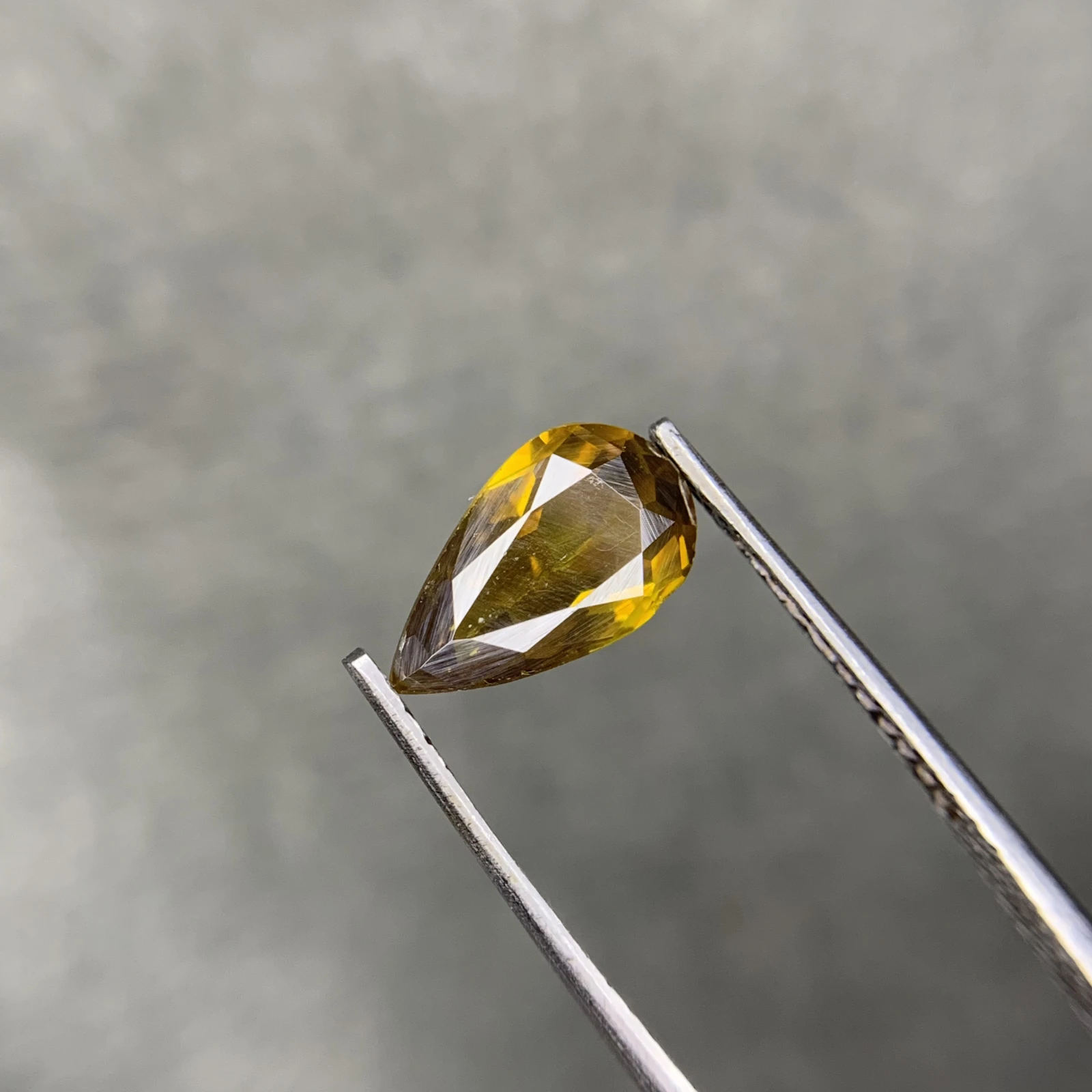 1.50ct Natural Sphalerite loose gemstone pear cut from Afghanistan