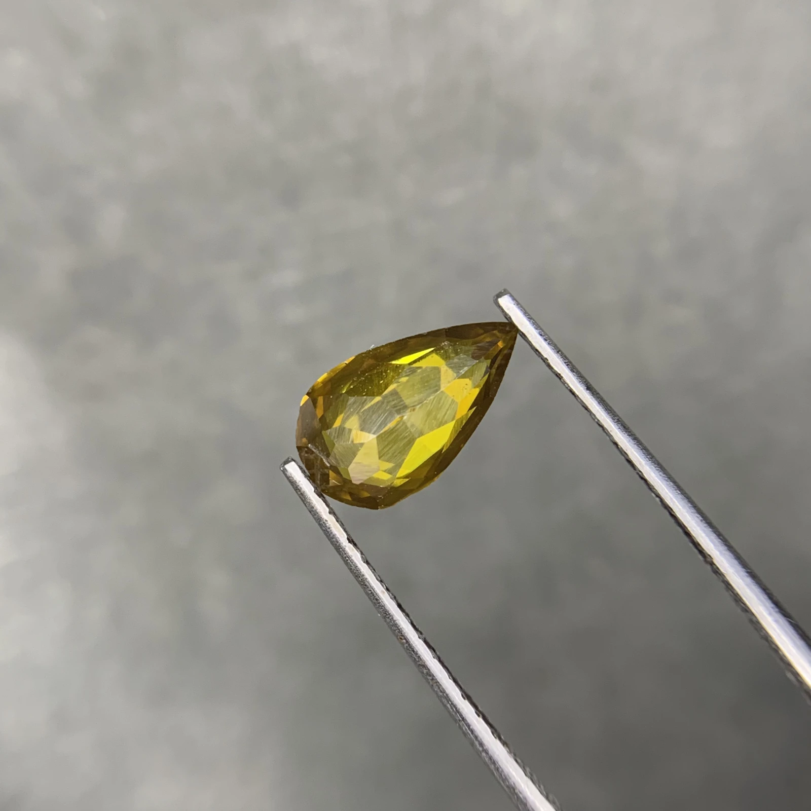 1.50ct Natural Sphalerite loose gemstone pear cut from Afghanistan