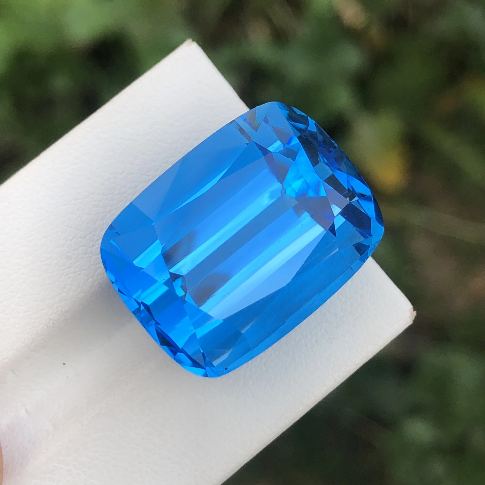 56.30ct Natural Blue Topaz loose gemstone cushion shape