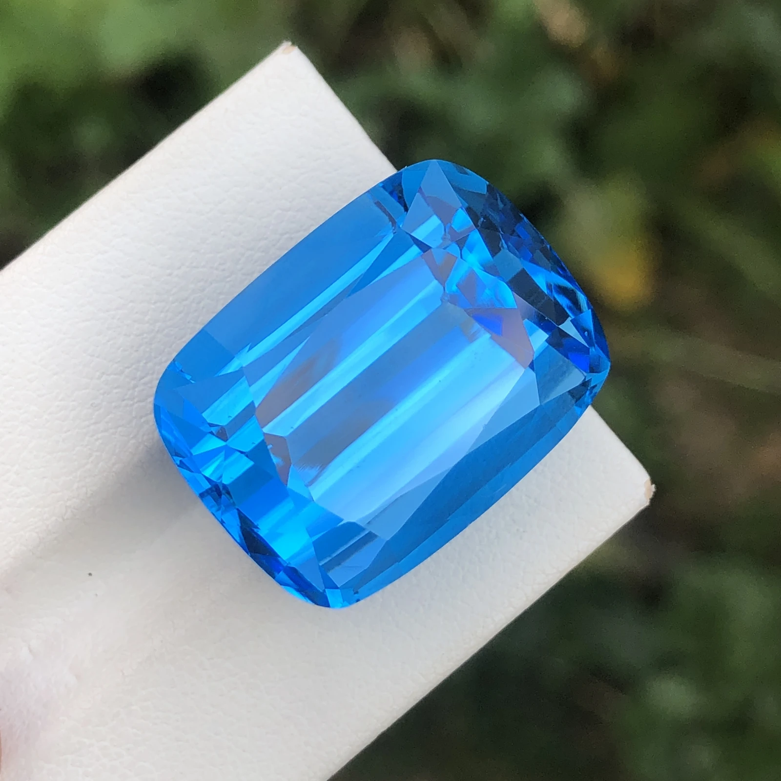 56.30ct Natural Blue Topaz loose gemstone cushion shape