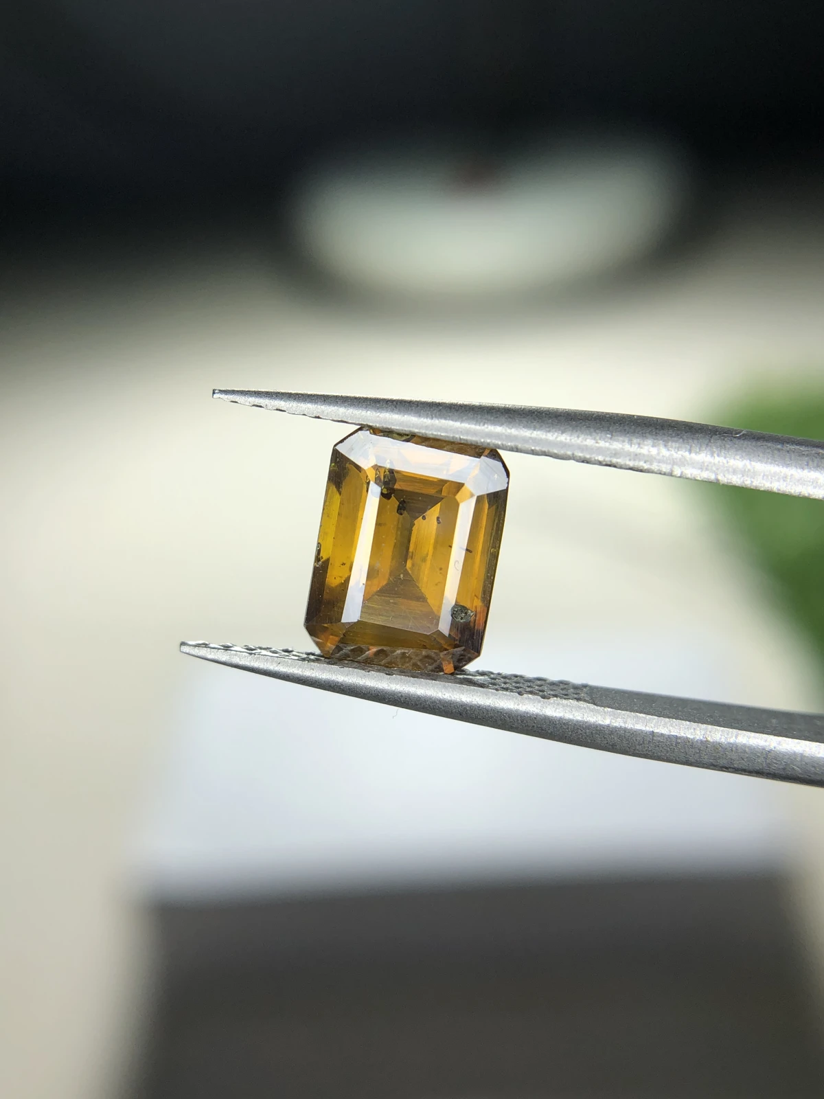 2.55 ct Natural Sphalerite loose gemstone Emerald cut from Afghanistan